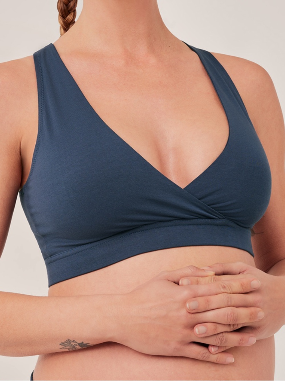 Pact 95% organic cotton maternity nursing bra